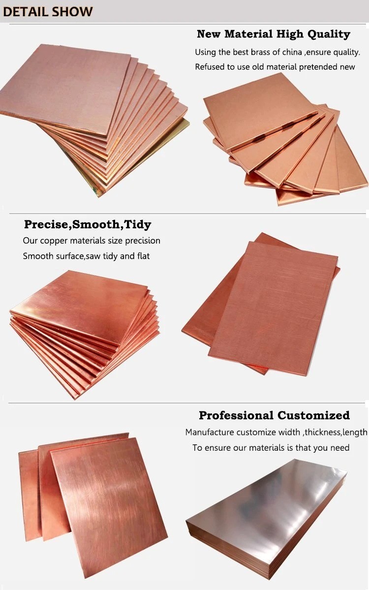 C12200 C11000 Copper Plate 600x600x3mm 1mm 2mm 4mm 5mm 10mm