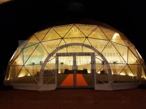Quality 20m Diameter UV Resistant Geodesic Dome Tent Aluminium Frame wholesale