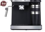 Kitchen Espresso Coffee Maker 8-10 Cups Digital 20Bar Black Silver With Frother