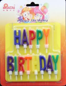 Quality Restaurant Holiday 13pcs Letter Birthday Candles Non Toxic wholesale