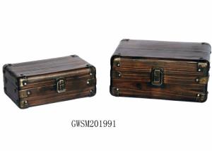 Quality Rectangle 28*20*12 Treasure Chest Storage Trunk wholesale
