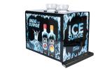 Black Metalic Shot Chiller Dispenser With Customized Decorative Sticker