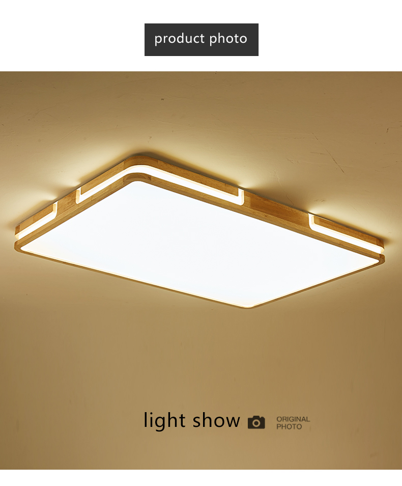 Wood Led Ceiling Lights For Living Room Bedroom Kitchen Ceiling Lamp(WH-WA-59）
