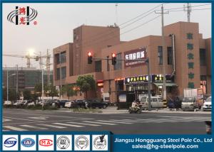 Quality Flexible Arm Traffic Light Pole Road Sign Poles For Crossing Road wholesale