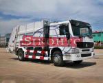HOWO Compactor Waste Collection Trucks 12 -15m3 Volume 4x2 Driving Type