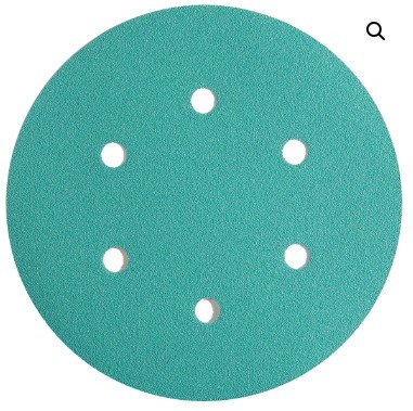 1000 Grit Hook And Loop Sandpaper Green Film Polyetser Sanding Disc