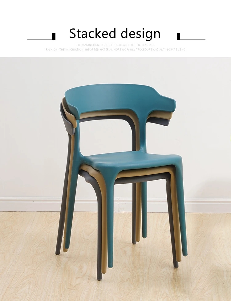 Full PP Plastic Stackable Dining Chairs OEM ODM Moulded Plastic Dining Chairs