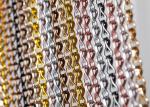 Durable Anodised Chain Link Curtain , Aluminium Fly Screen Chain Link Door