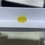 VS-VVS Lab Created Yellow Diamond 2 Carat Oval Loose Diamond For Jewelry