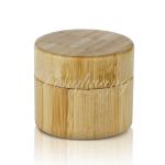 50g Face Cream Recycled Cosmetic Glass Jar With Bamboo Cap