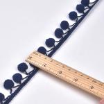Blue Pillow Curtain Ball Tassel 2.5cm Pom Pom Trim