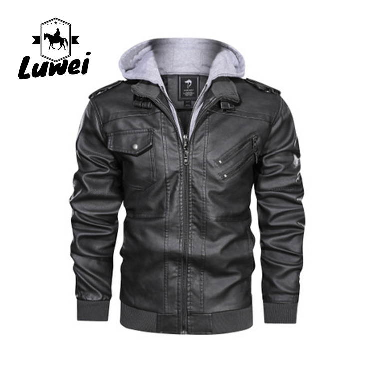 Leather Plus Size Motorcycle Trench Jaqueta Windcheater Utility Outdoor Sports Jacket Trench Faux Fur Coat