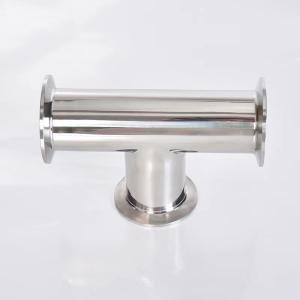 Quality Matt Finish Sanitary Stainless Steel Equal Tee 3-way Pipe Fittings for Pharmaceutical wholesale