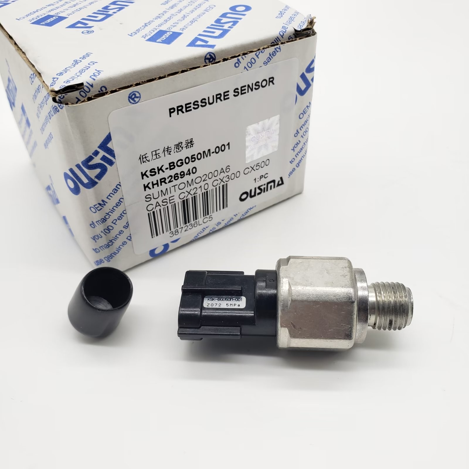 KHR26940 KSK-BG050M-001 5MPa Excavator Pressure Sensor For CX210 CX300 CX500