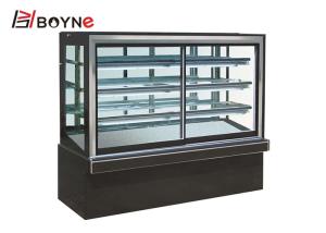 Quality Japanese Type Right Angle 4 Layer Cake Display Case With Marble Base wholesale
