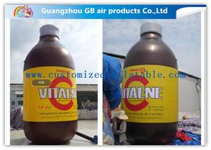 Quality Giant Bottle Outdoor Inflatable Advertising Signs Strong PVC Tarpaulin wholesale