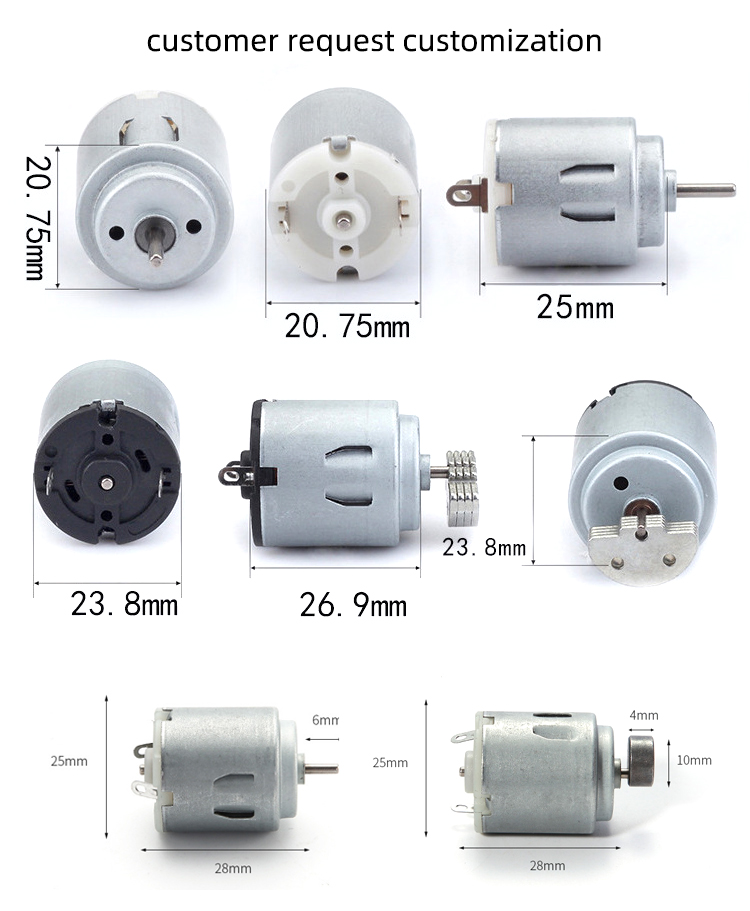 Faradyi Customized Hot Sale Low Current 2.7V 3V Micro Dc Vibration Motor