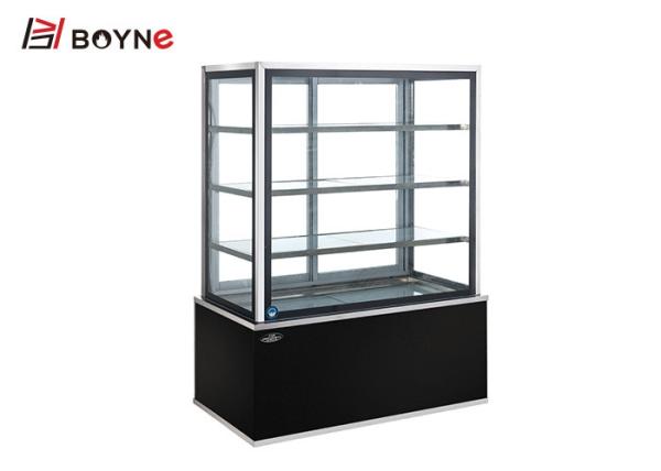 Floor Standing Straight Bread Display Counter 4 Layer Marble Base High