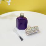 Odm 10ml 15ml Empty Glass Nail Polish Bottles With Shine Cap