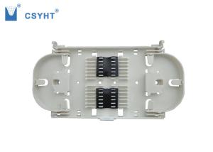 Quality 24FO Fiber Optic Tray With Transparent Cover And Color Identify Label wholesale