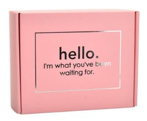 Quality 120g Offset SGS EPS Colored Packaging Boxes CDR Custom Logo Printed Pink wholesale