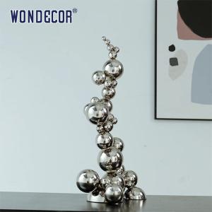 Quality Indoor Abstract Art Decoration Metal Stainless Steel Ball Sculpture wholesale