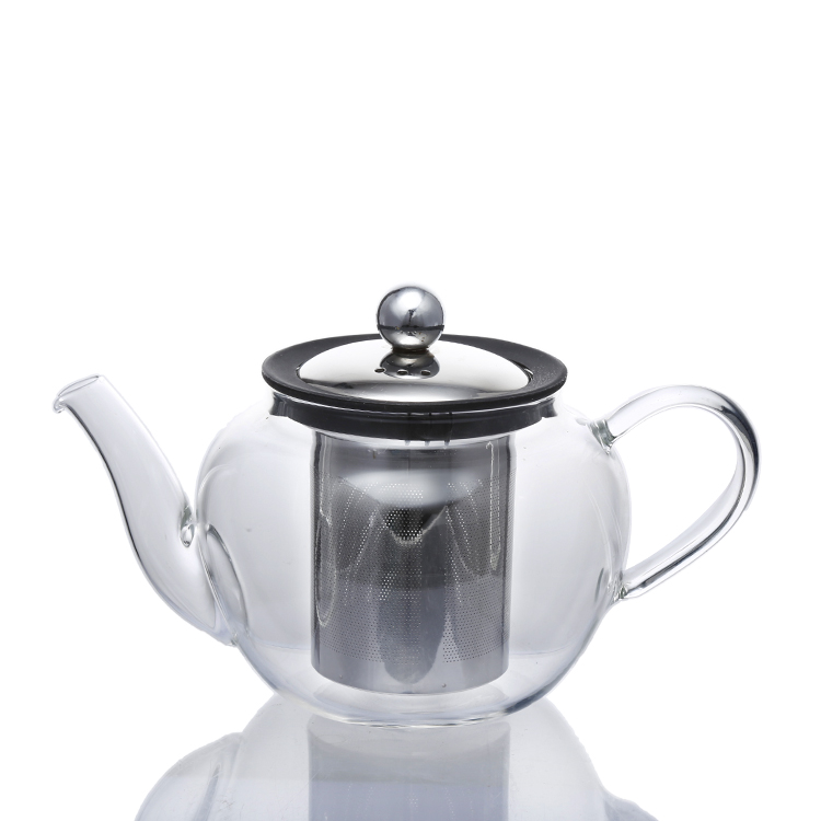 Factory Custom Glass Tea Set Glass Teapot Tea Infuser and 4 Double-Wall Insulated Glass Cups