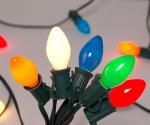 25ft Multi Color Christmas Lights C7 Ip44 For Holiday Party Wedding