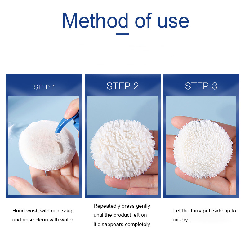 Skin Friendly Makeup Powder Puff Elvet Surface Microfiber Soft