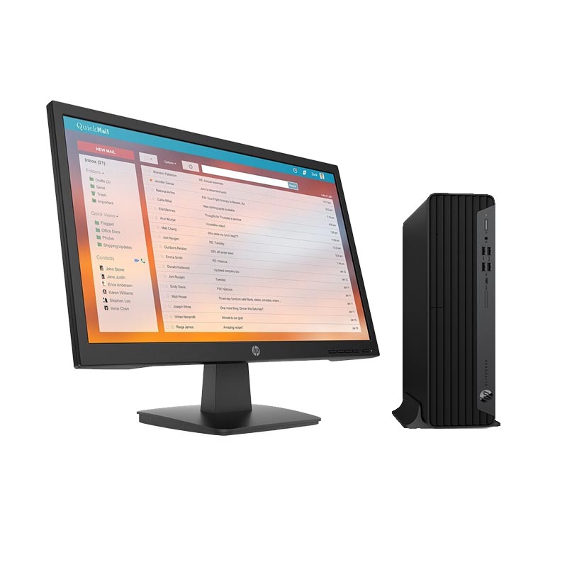 HP EliteDesk 800 G5 Upgraded to G6 SFF Desktop Mini PC Computer i3-10100 8G 256GB DVDRW