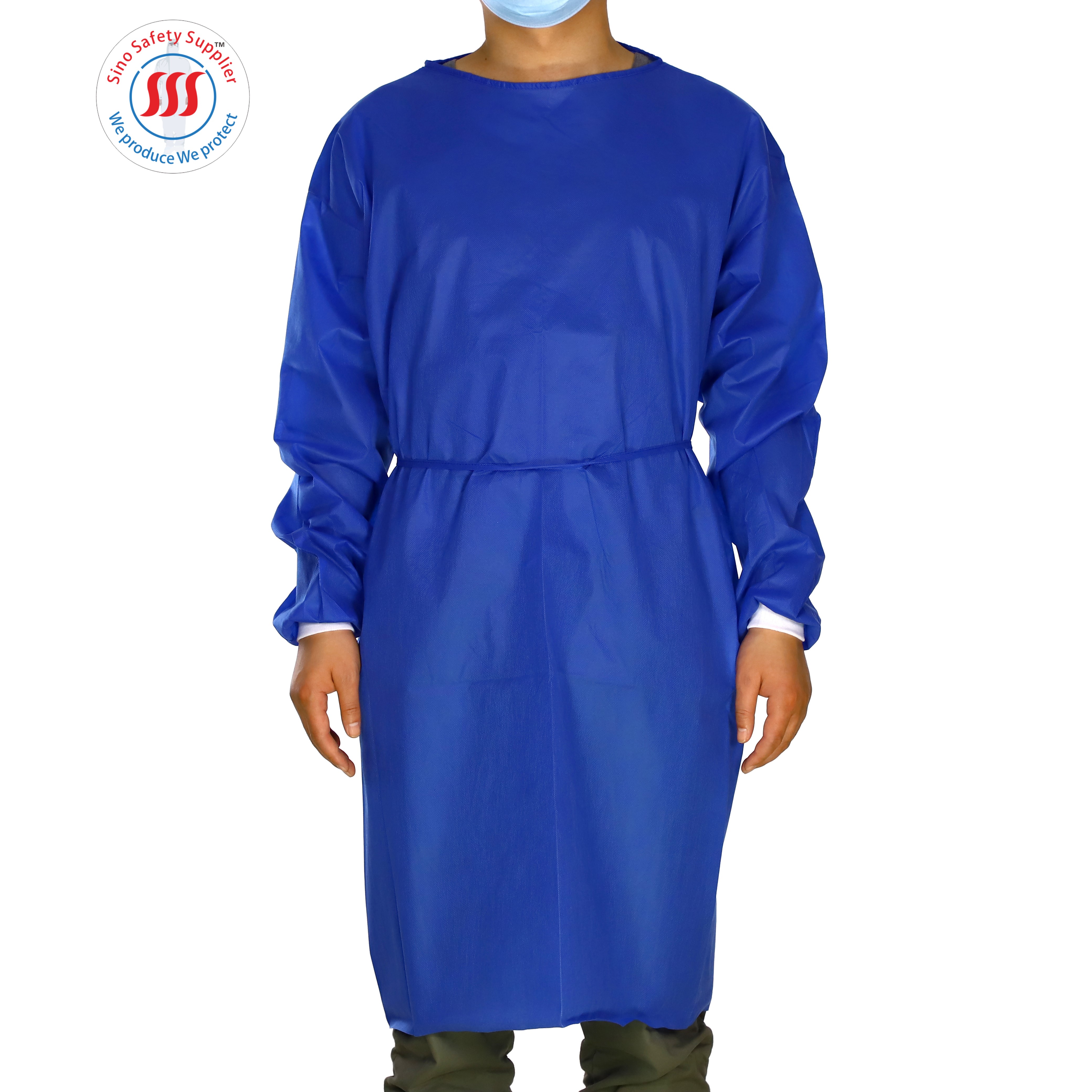 35gsm PP Medical Isolation Gowns Long Short Sleeves Hospital Non Woven Disposable Gown