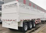 3 Axle Fence Cargo Truck Semi Trailer With Jost E100 Landing Gear And 1840mm