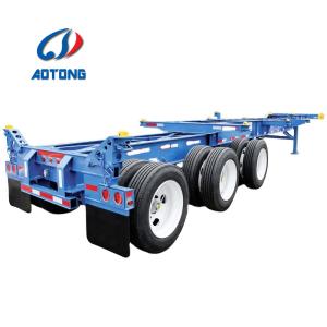 Quality Light Tare Weight 2/3 Axles 20-40-45ft Air Suspension Container Chassis Semi-Trailer wholesale