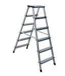 GS Outdoor Silver Multipurpose Aluminium Foldable Ladder 2x6 Steps