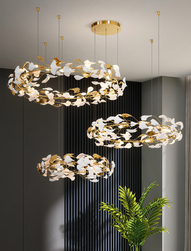 Creative Led Chandelier For Living Room Luxury Staircase Lamp nordic tree chandelier(WH-MI-324)