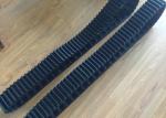 Black Small Snowmobile Rubber Track High Running Speed With 24 Link
