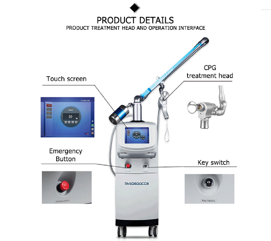 China factory direct sales carbon dioxide skin resurfacing fractional laser for stretch marks