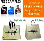 Cloth Packaging, Apparel Bags, Merchandise Pink and Purple Thick Plastic PVC