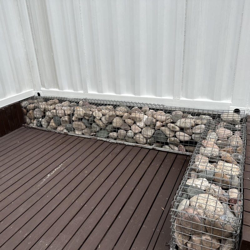 Galvanized Gabion Box Wire Mesh Fence for Stone Retaining Wall in Customized Color