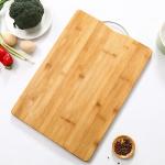 Kitchen Acacia Olive 14 X 11 Inch Bamboo Cutting Board With Handle