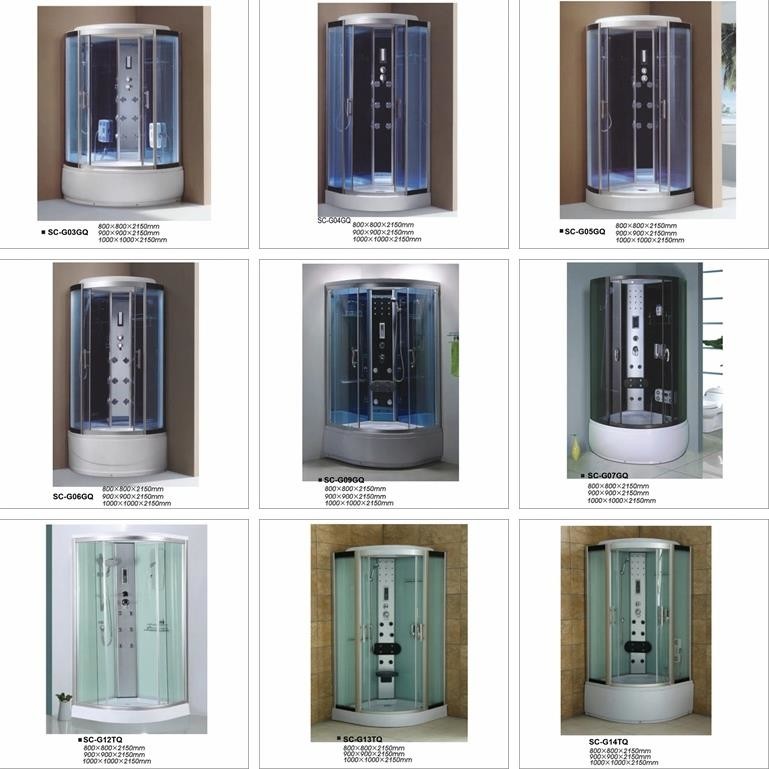 Popular Computerized Steam Shower Cabin , Glass Bathroom Shower Stalls