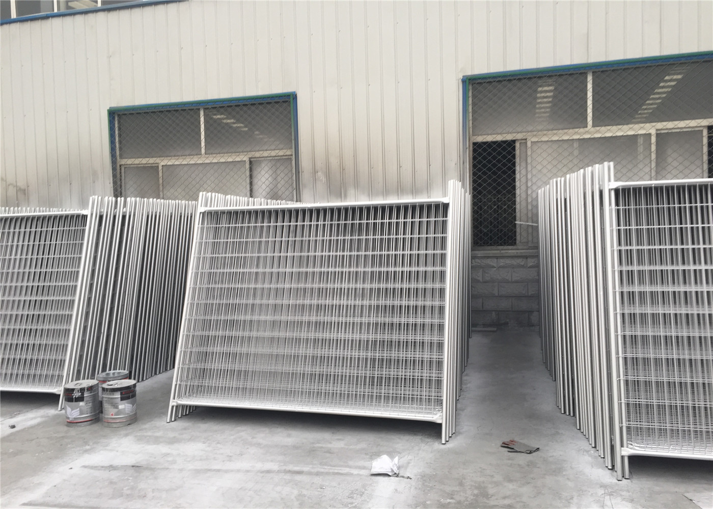 14 Microns Standard Secure Temporary Fencing Building Site Security Fencing