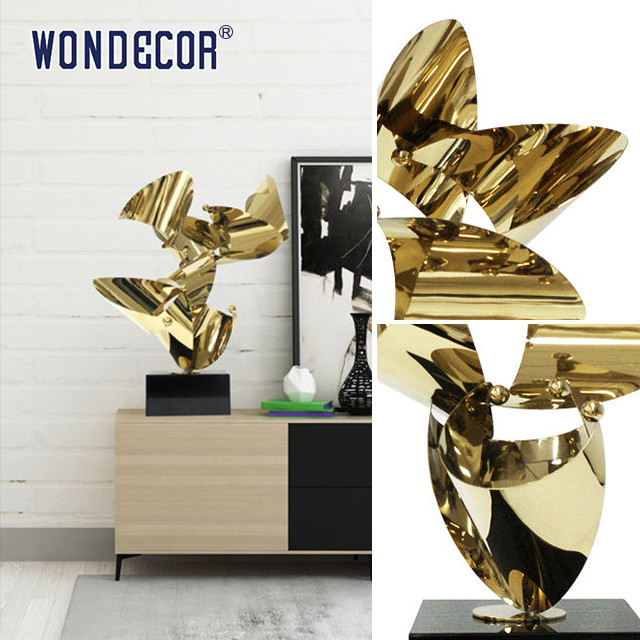 Modern Home Decoration Metal Abstract Stainless Steel Sculpture