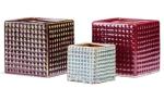Small Square 12x12x12cm Glazed Ceramic Indoor Pots