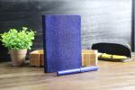 Purple Velvet Cover Personal Journal Notebook , Middle Size Custom Pocket