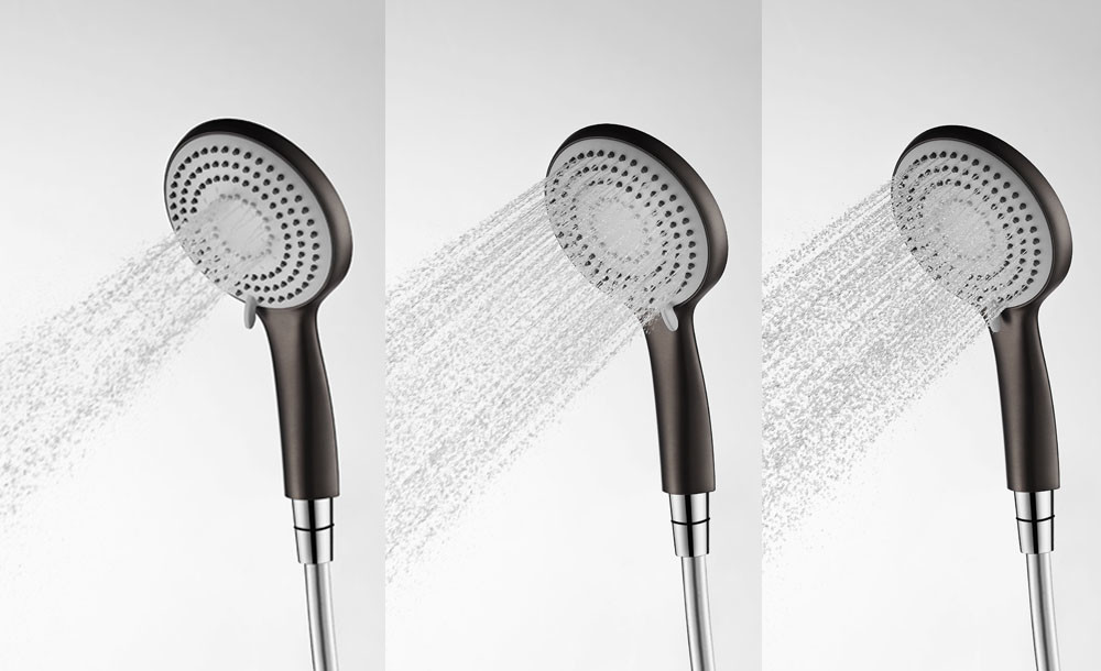 Wall Mounted Chrome Plated Hand Shower System For Home Hotel Bathroom