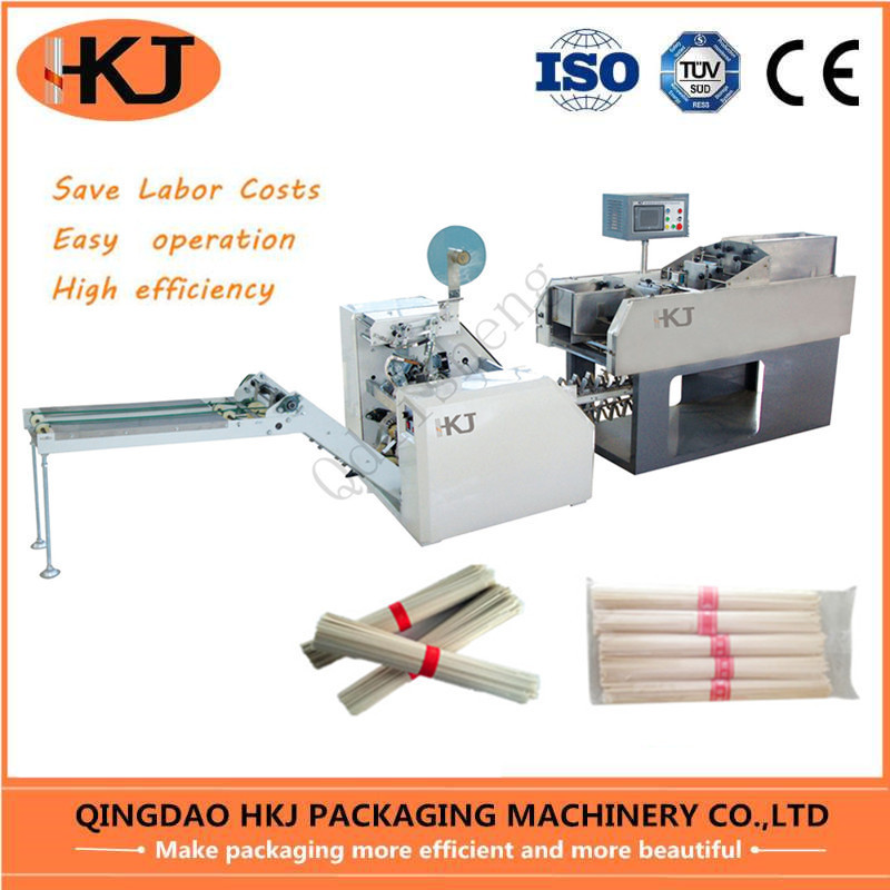 Single Slat Bundling Noodles Packing Machine One Year Warranty Energy Saving