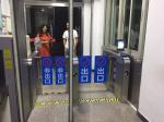 Bidirectional SUS304 Waist Height Speed Gate Turnstile