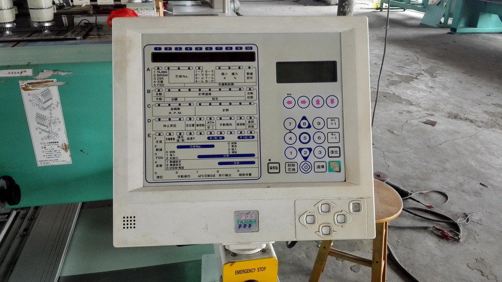 20 Heads Used Tajima Embroidery Machine 6 Needles 380V TFKN-620