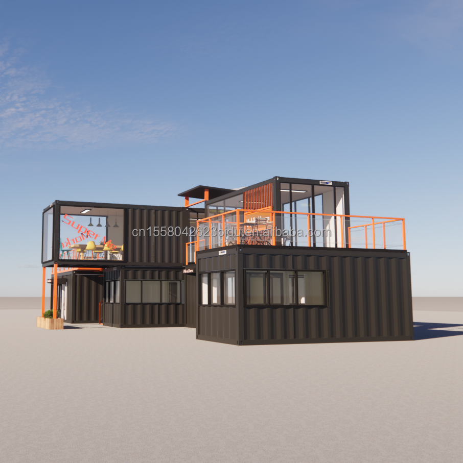 Affordable Beautiful House with Walls Multiple Combinations of 20ft Prefab Home Tiny Houses Container in Customized Color